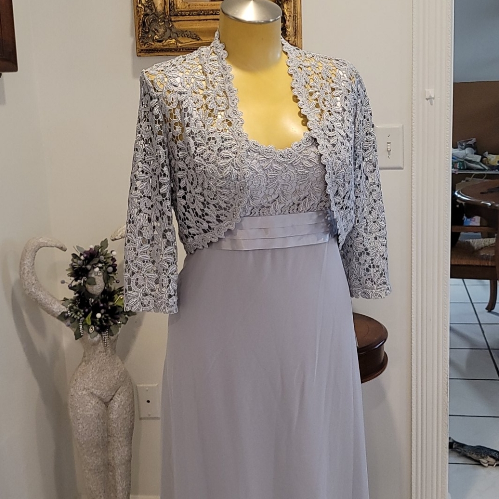Silver R&M Richard 2-Piece Strap Dress (Long) NWT